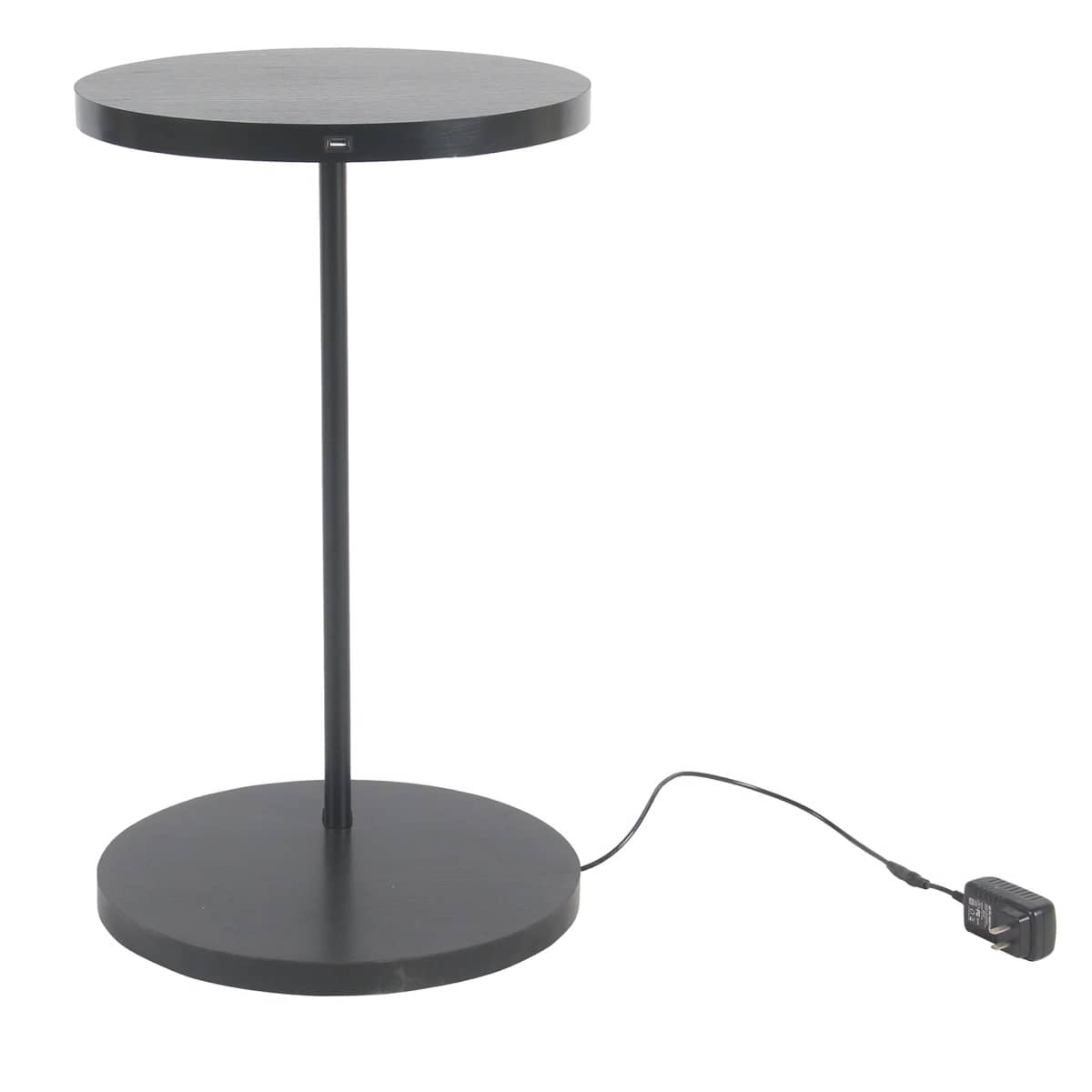 Round Charging Accent Table USB